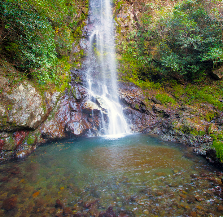 高知県　越知町　日本の滝100選　大樽の滝